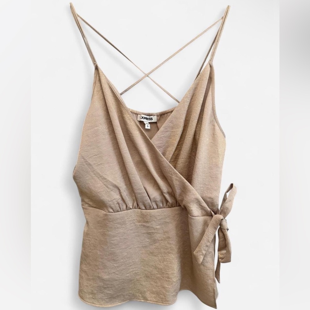 Express Beige Spaghetti Strap Top